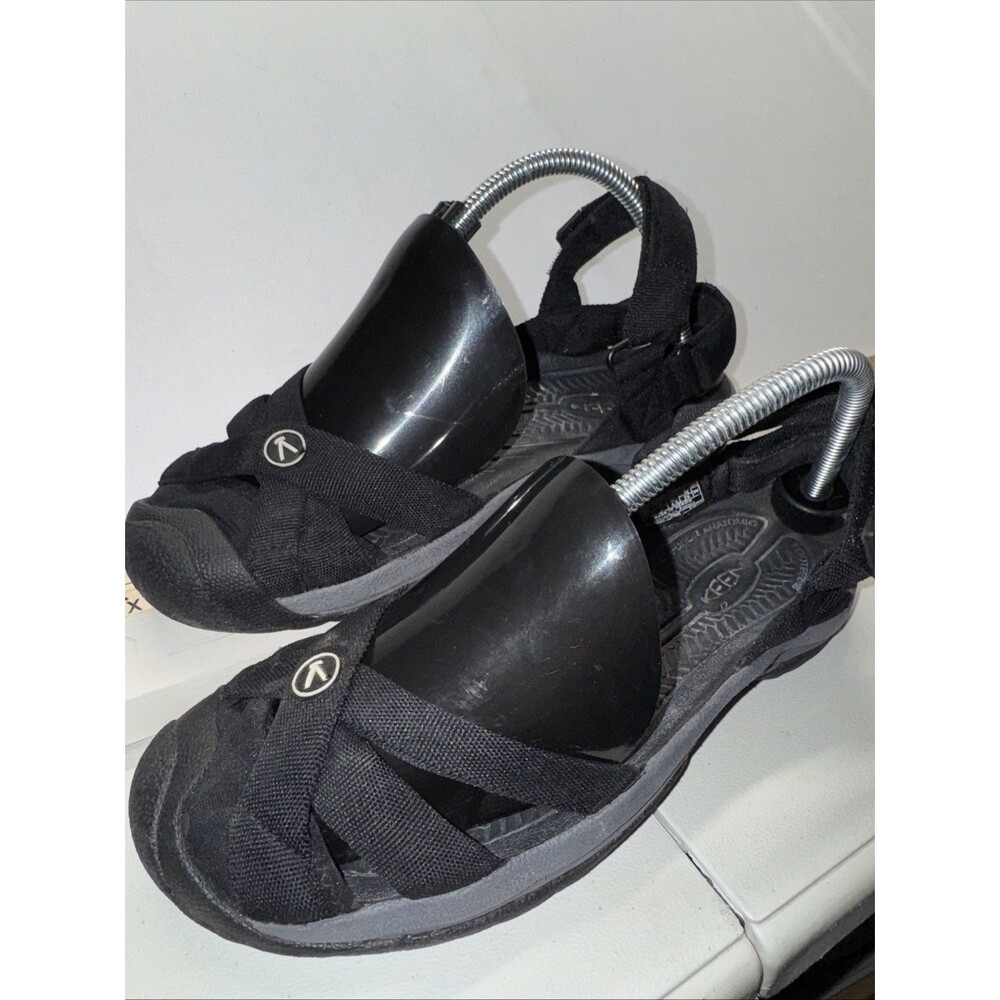 Keen Bali Strap 1018783 Women's US 7 Black Waterproof Hiking Strapped Sandals